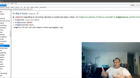 The true breakdown of the word indigenous.