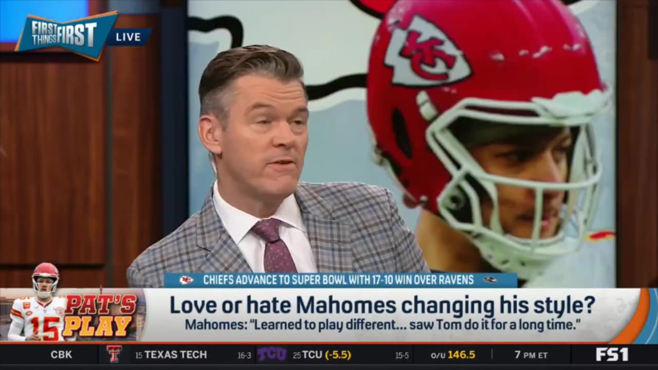 FIRST THINGS FIRST Love Mahomes changing his style - Nick reacts to Chiefs advance Super Bowl