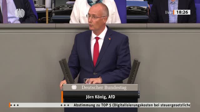 Jörn König Rede vom 27.04.2022 - Digitalisierungskosten bei steuergesetzlichen Vorhaben