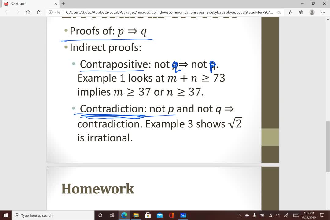 MATH 2305 Lecture 2.4