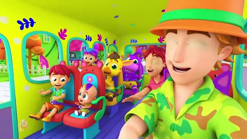 Wheels On The Bus Go Round and Round School Bus Song _ Nursery Rhymes and Kids Songs