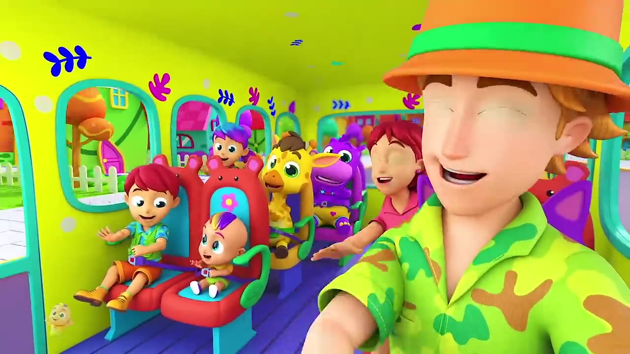 Wheels On The Bus Go Round and Round School Bus Song _ Nursery Rhymes and Kids Songs