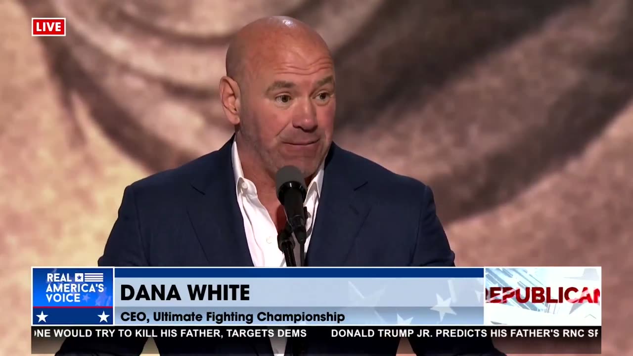 DANA WHITE: “I’m in the tough guy business, and this man [Trump] is the toughest Man