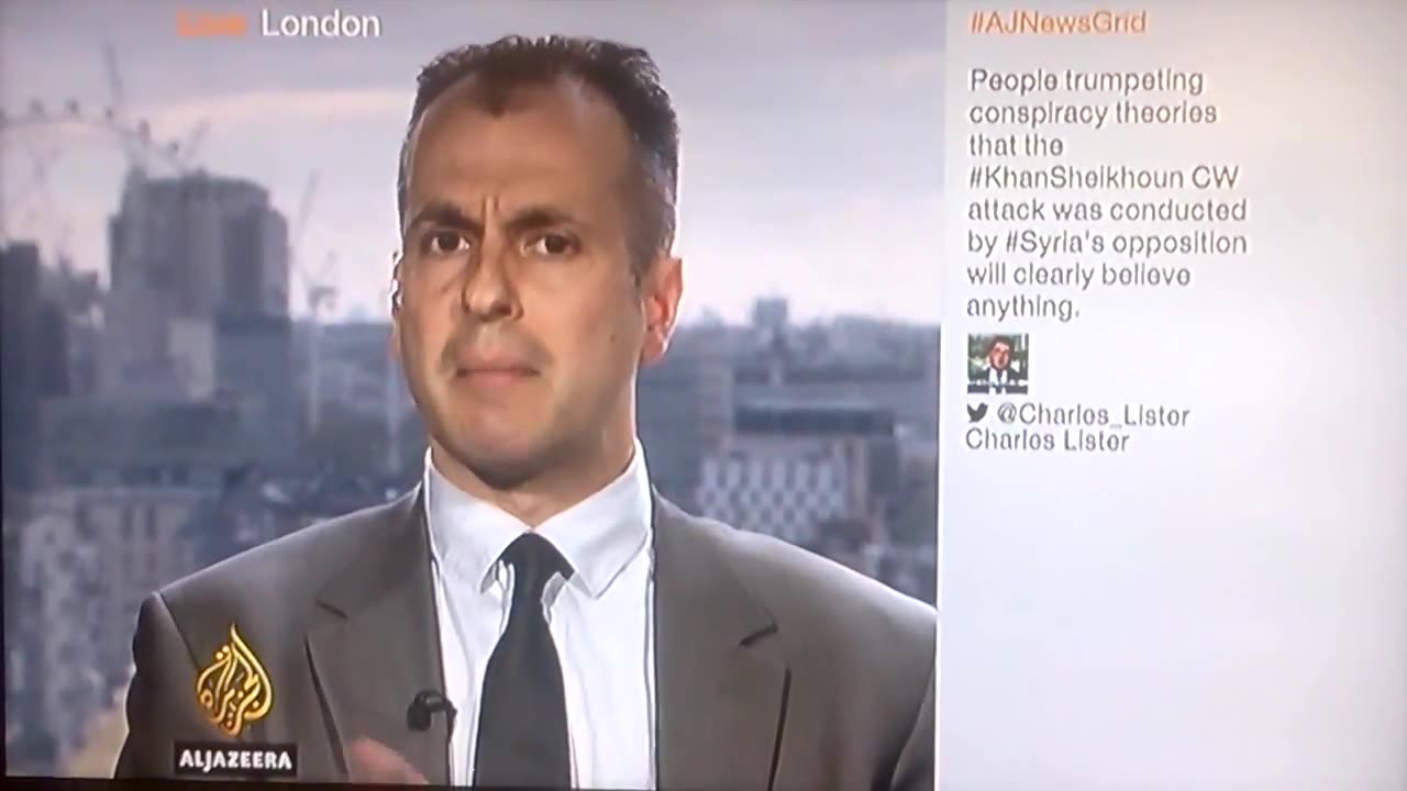 10/04/2017 Dr Marcus Papadopoulos spoke with Al-Jazeera about the alleged chemical attack in Syria