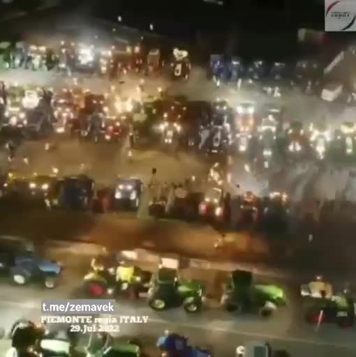 Protesty italských farmářů proti vysokým cenám a životním nákladům