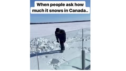 A man playin in ice of canada