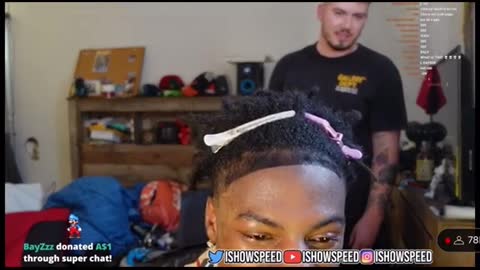 Barber messes up speed hairline