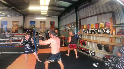 Muay thai energy flowing high