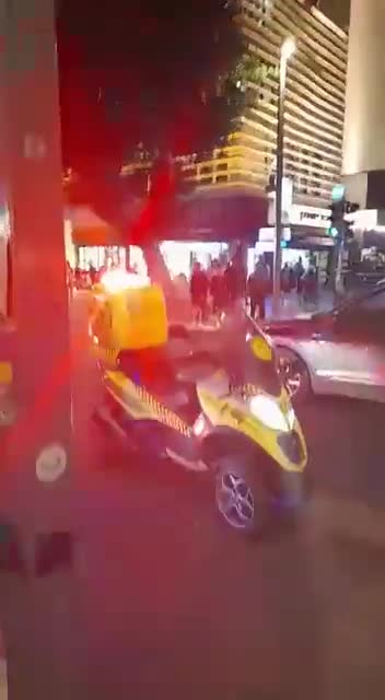 Police response following reports of a shooting that left several injured in Tel Aviv, Israel.