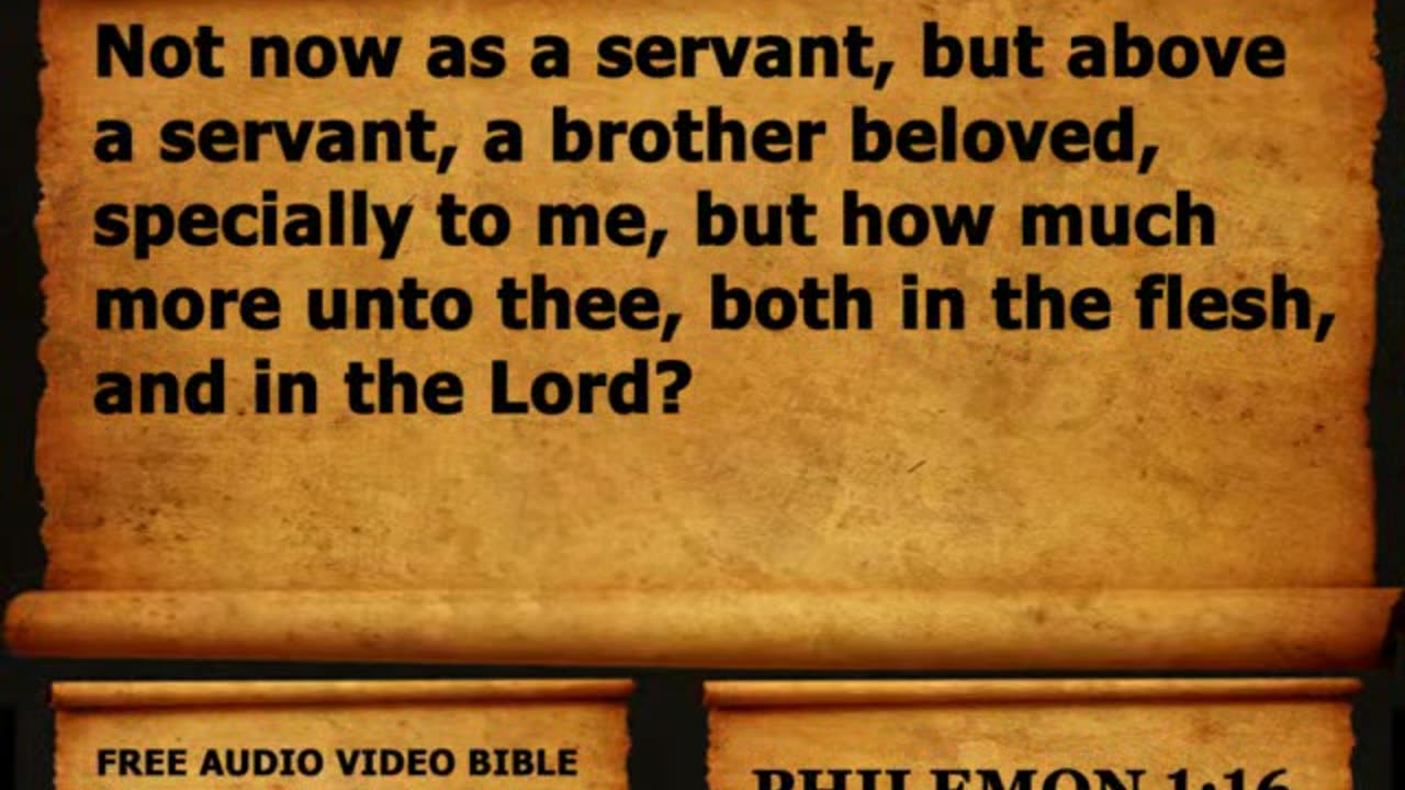 Bible Book 57. Philemon, King James Version (KJV) Read Along Bible