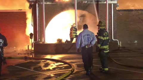 Firefighters Save American Flag