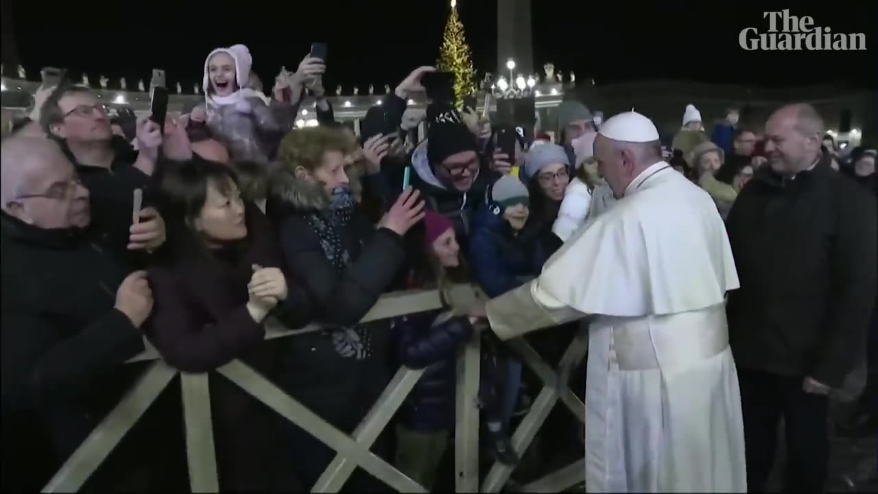 Indignant Pope Francis slaps woman's hand to free himself at New Year's Eve gathering