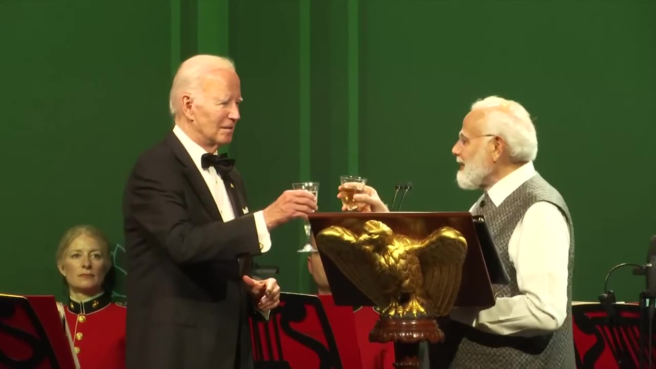 PM Modi's remarks at the State Dinner hosted by US President Biden