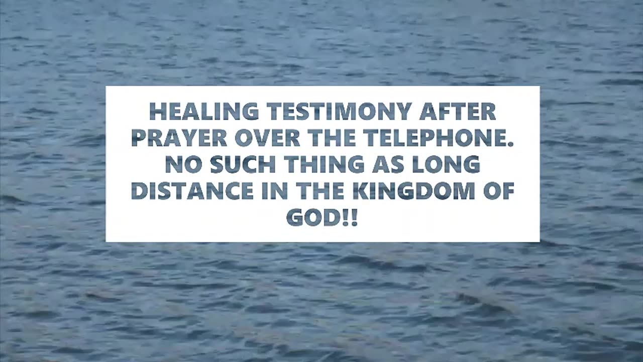 HEALING TESTIMONY OF LEG HEALING OVER THE PHONE