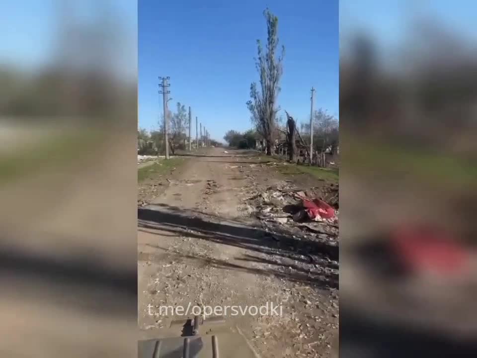 Ukraine War - Marines of the 40th Marine Brigade are working in the settlement