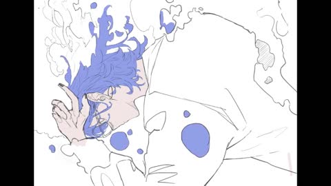 Fill The Boy's Body With Blue Paint