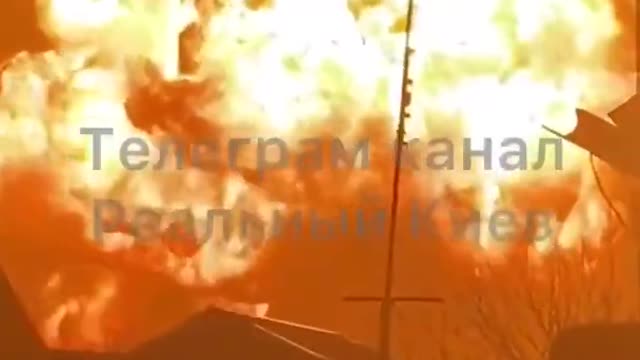 Strong explosion in the Kiev region/Starke Explosion in der Region Kiew