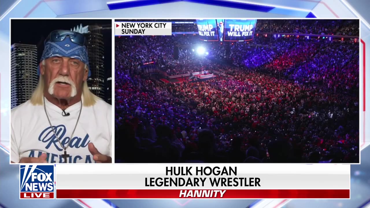 Hulk Hogan runs wild for 'real' Trump