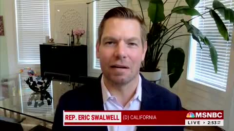 Democrat Rep. Eric Swalwell ran to MSNBC to push for gun control following mass shooting in Texas