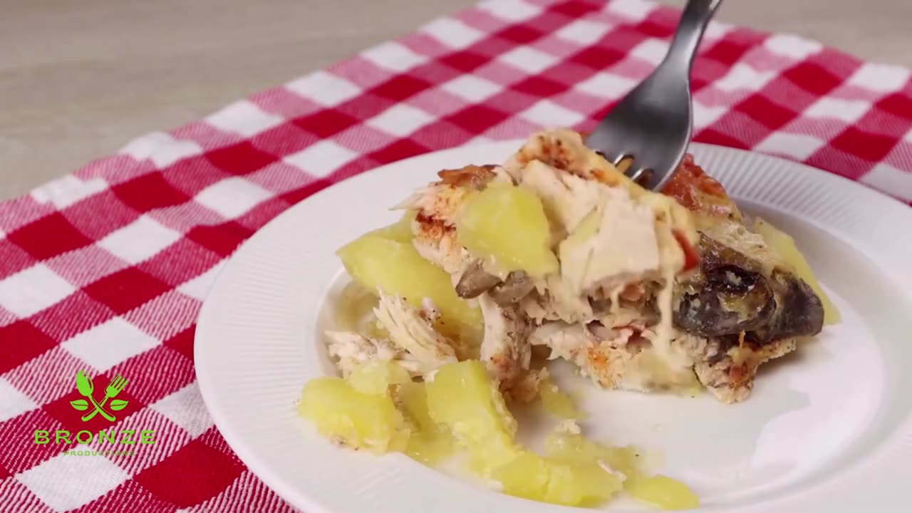 CHICKEN CASSEROLE W_ MUSHROOM _ POTATOES (KETO- FRIENDLY)