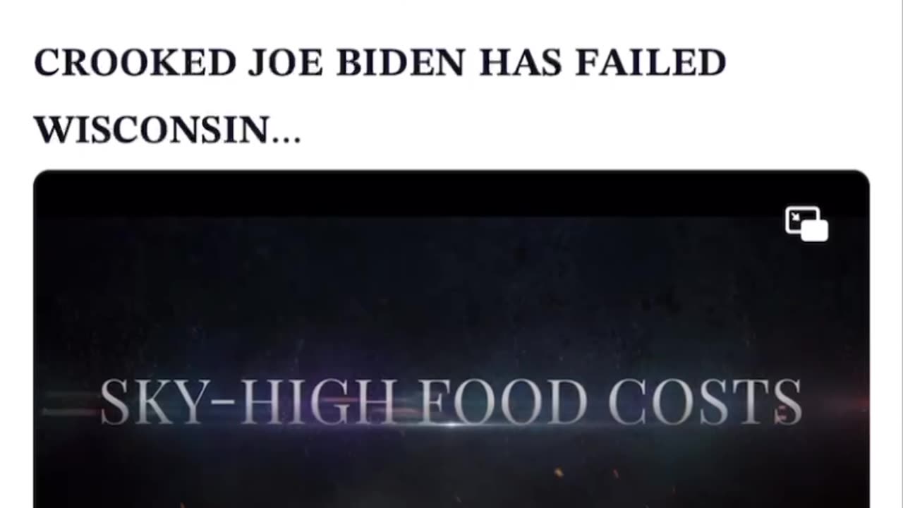 Crooked Biden had failed Wisconsin