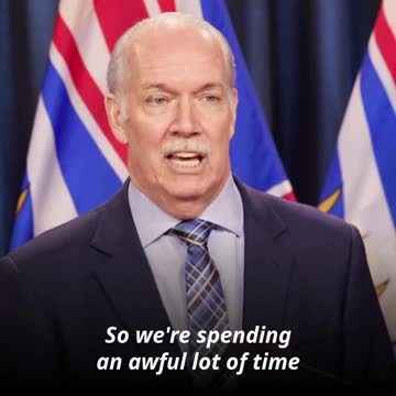 B.C. premier John Horgan shouts insults toward Victoria protests