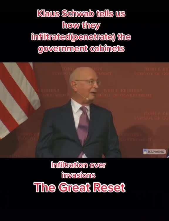 Criminal Klaus Schwab Tells How They Infiltrated Government Cabinets
