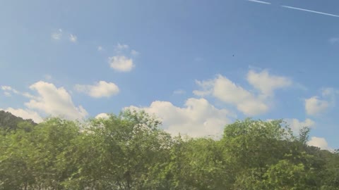 Outside view from the KTX train