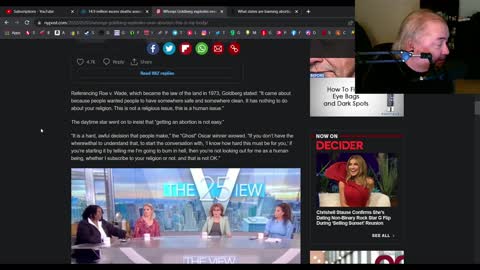 Whoopie doesn't understand Roe V Wade