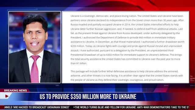 US to provide $350 million more to Ukraine