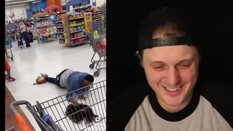 WALMART CUSTOMER FLIPS HER WIG