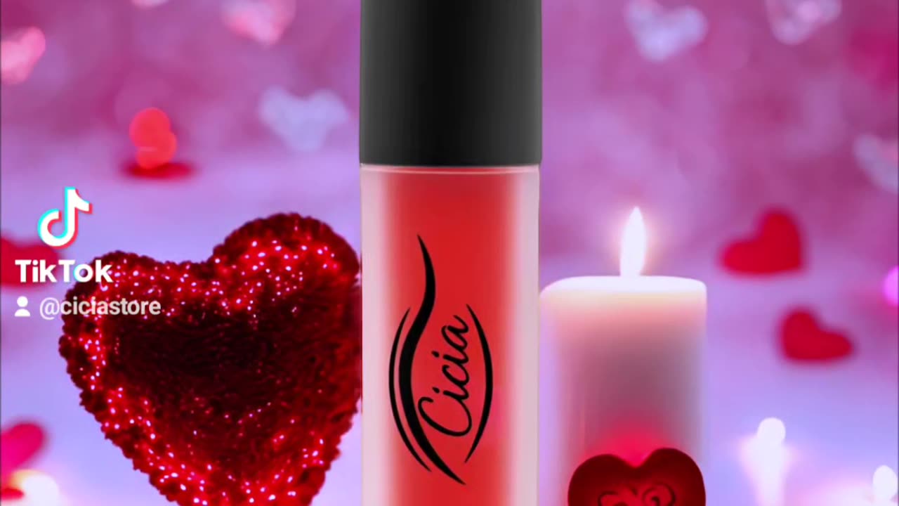 Cicia Premium Red Lip Oil - Cherry Moisturizing and Nourishing Glossy Finish | Lip Care Treatment