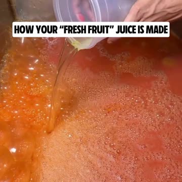 How your "fresh fruit" juice is made!