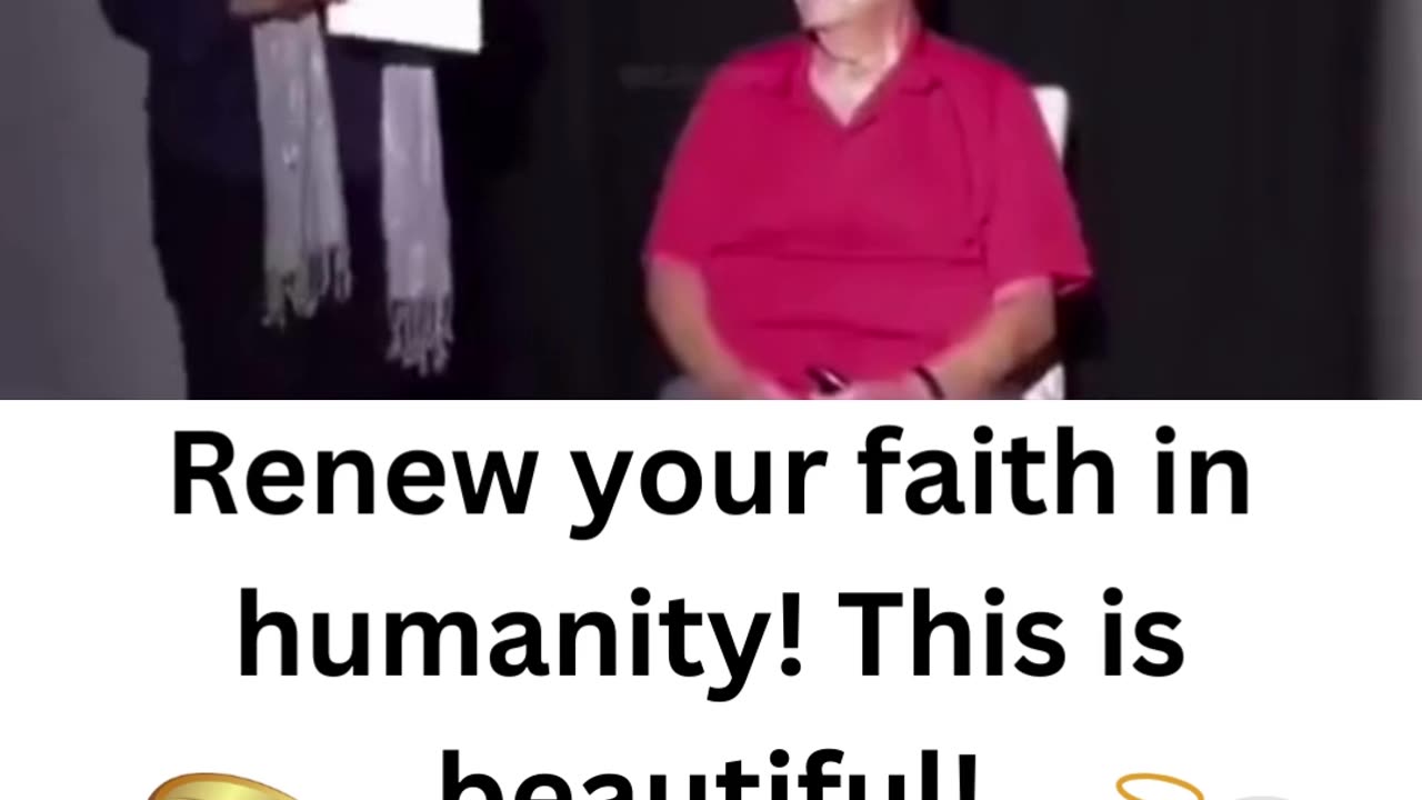 Renew your faith in humanity! Beautiful!