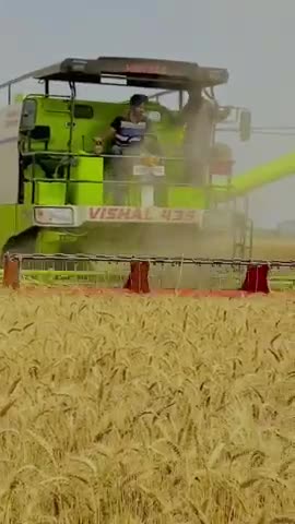 Harvesting machine work