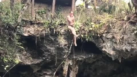 Black speedo diver fail loud smack