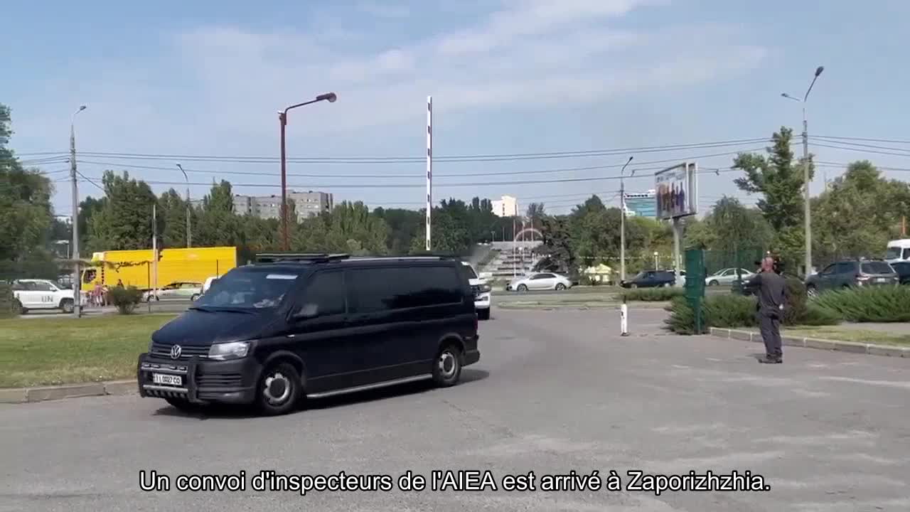Un convoi d'inspecteurs de l'AIEA est arrivé à Zaporizhzhia.