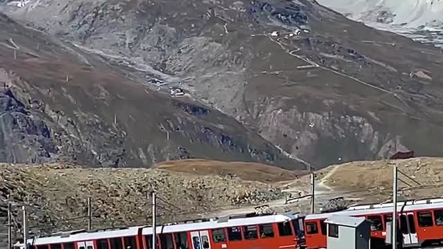 The mountain is high and the road is far. Look at the world