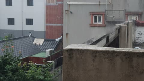 the roof of an alley on a rainy day2