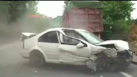 car accident moment