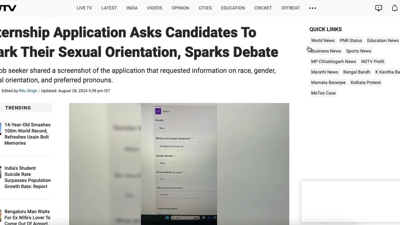 Jason W Chan's Take - Freedom Fighter: Job Application Asks Candidates Their Sexual Orientation