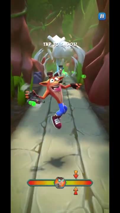 Nitro Lab Assistant Battle Run Gameplay - Crash Bandicoot: On The Run! (Dino Might Level Location)