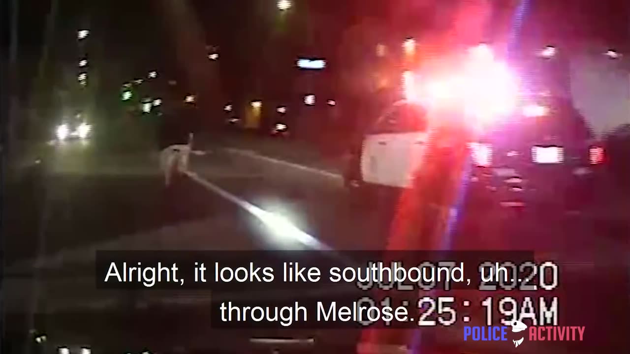 Dashcam Shows LAPD Officer Using The Car Door To Stop a Bicycle Pursuit