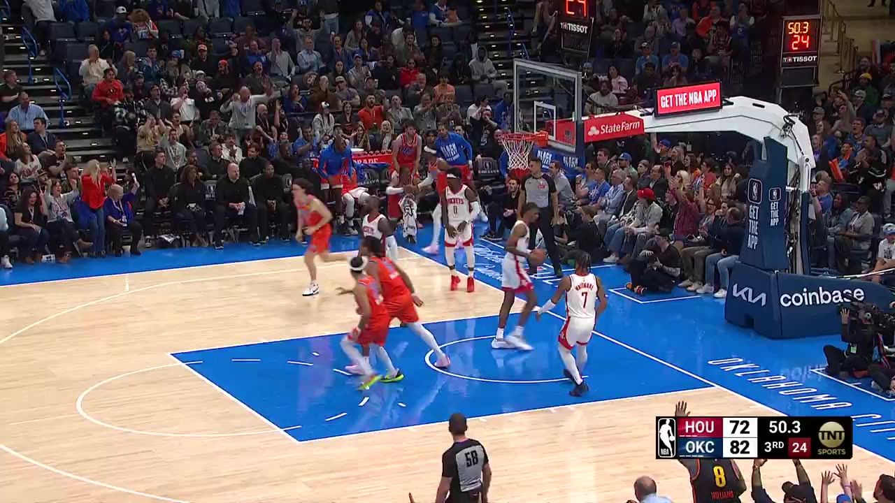 NBA | Shai Gilgeous-Alexander CLUTCH FADEAWAY at the Buzzer! Thunder vs. Rockets