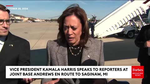 Kamala Harris Asked Point Blank About Michelle Obamas Double Standard Comment About Her & Trump