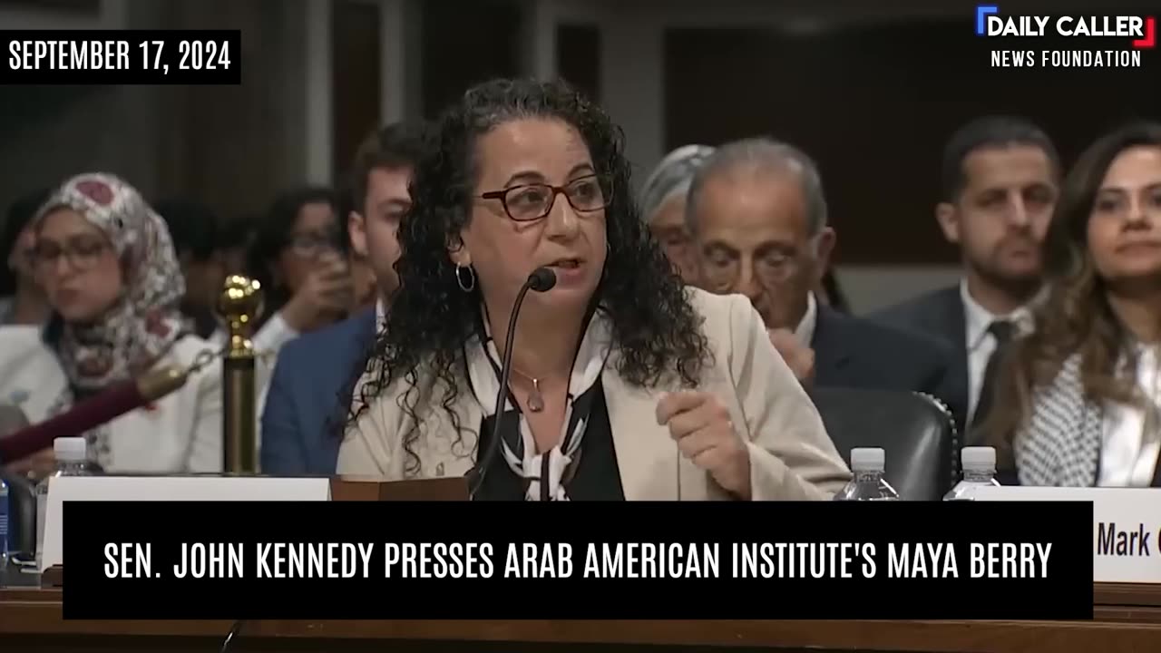 Sen. John Kennedy Presses Arab American Institute's Maya Berry on Alleged Hamas Support