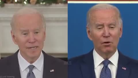Corrupt Joe Biden Making the Same Speech Twice