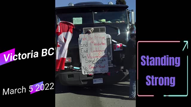 Freedom Convoy Rally Compilation (Victoria BC 🍁)