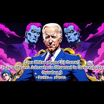 [Joe Biden sings//AICover] JoJo's Bizarre Adventure:Diamond is Unbreakable Op 2/OP 6 batta - chase