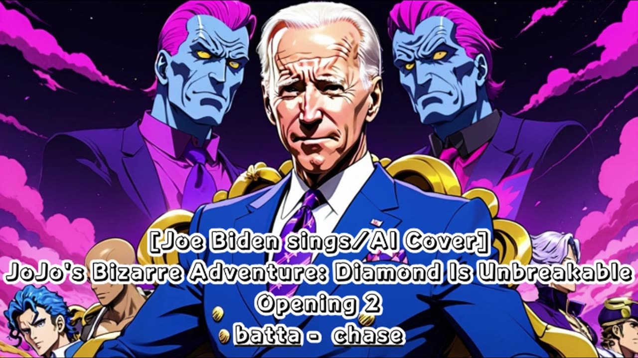 [Joe Biden sings//AICover] JoJo's Bizarre Adventure:Diamond is Unbreakable Op 2/OP 6 batta - chase